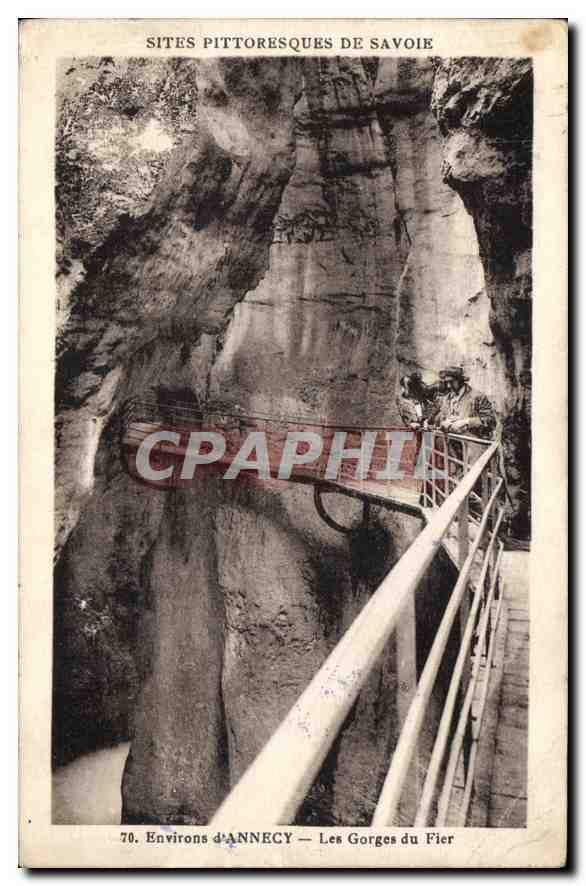 CPA Environs d'Annecy Les Gorges du Fier