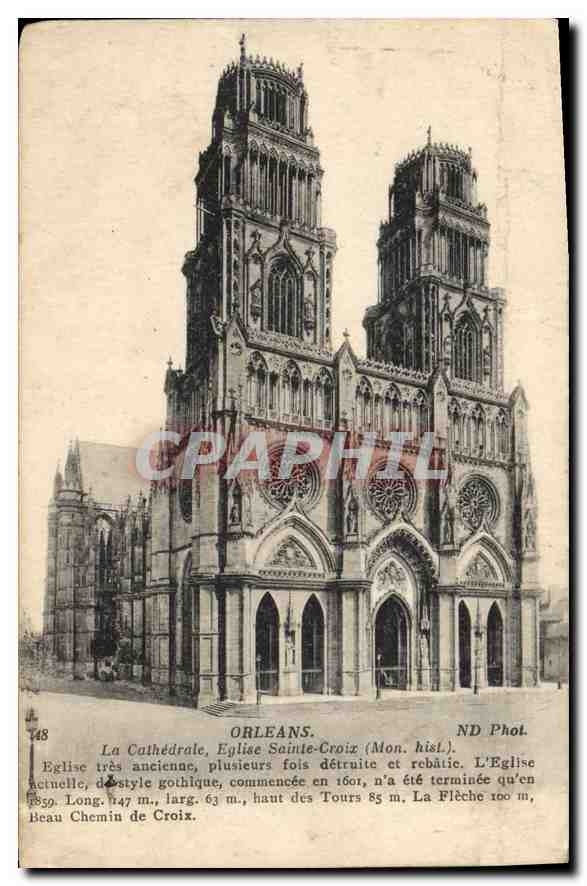 CPA Orleans La Cathedrale Sainte Croix (Mon Hist)