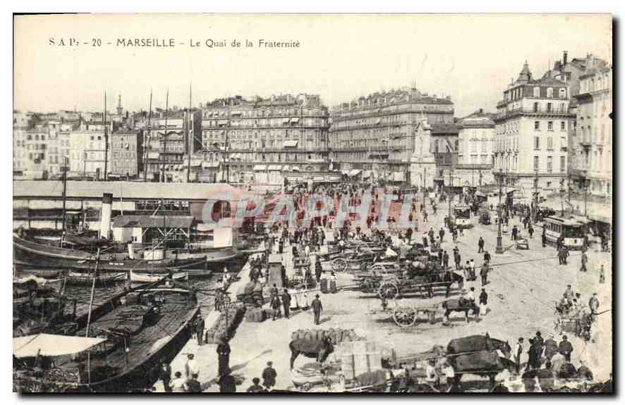 CPA Marseille Le Quai de la Fraternite