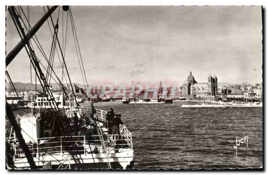 CPA Marseille (Bouches du Rhone) La Cathedrale et les Docks