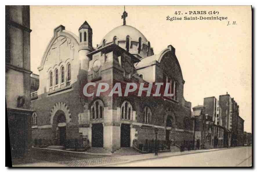 CPA Paris Eglise Saint Dominique