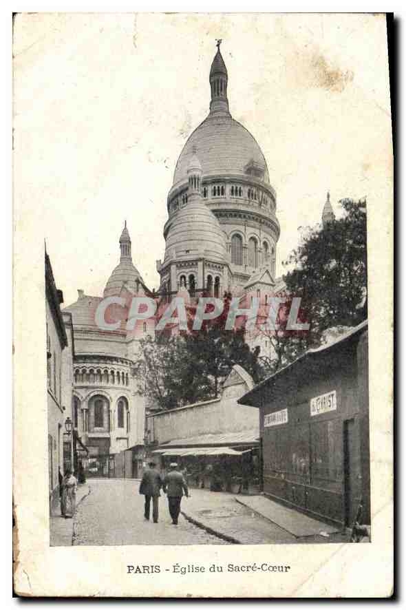 CPA Paris Eglise du Sacre Coeur