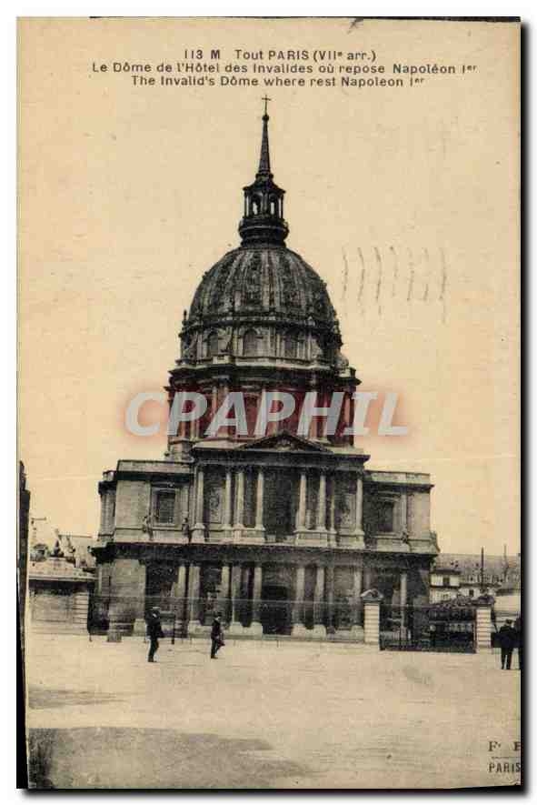 CPA Tout Paris (VIIIe Arr) Le Dome de l'Hotel des Invalides ou repose Napoleon Ier