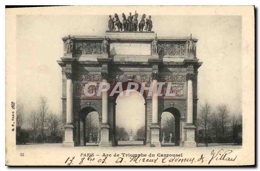 CPA Paris Arc de Triomphe du Carrousel