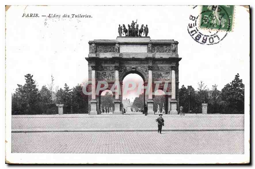 CPA Paris L'Arc de Tuileries