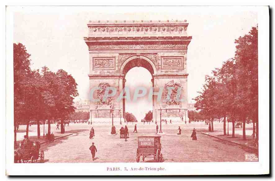 CPA Paris L'Arc de Triomphe