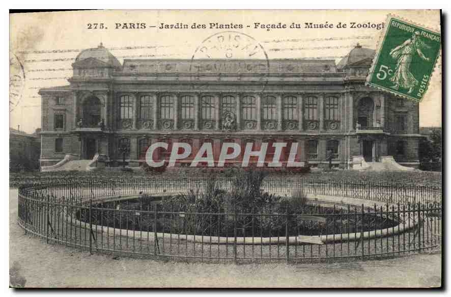 CPA Paris Jardin des Plantes Facade du Musee de Zoologie Zoo