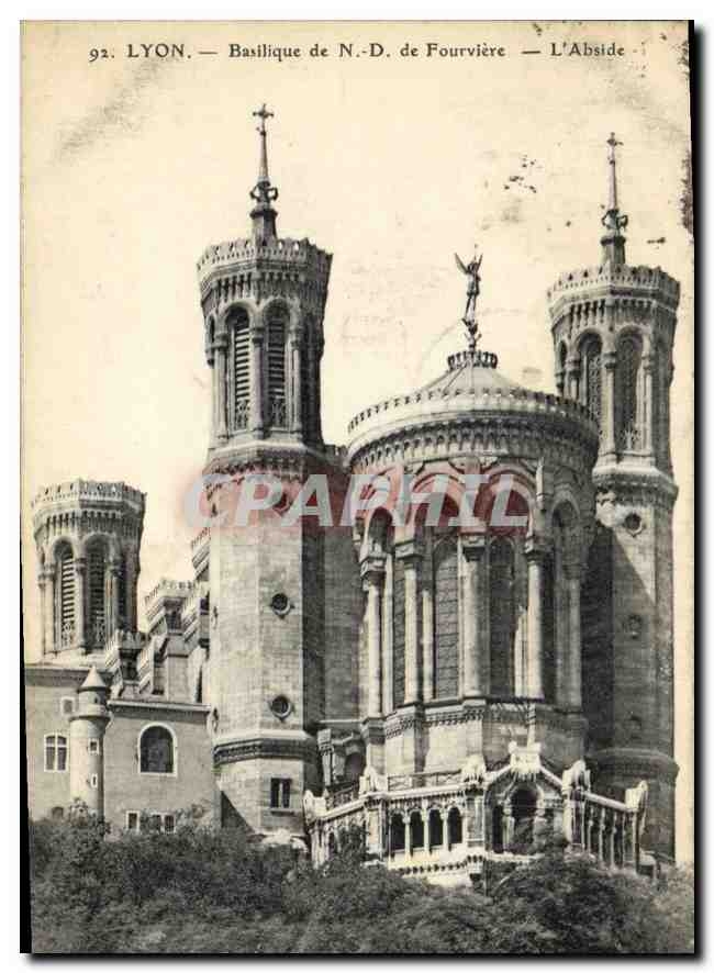 CPA Lyon Basilique de N D de Fourviere L'Abside