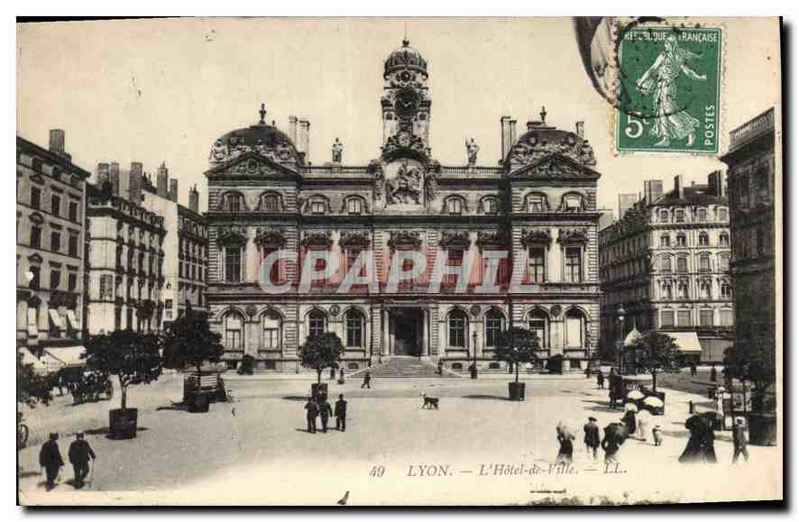 CPA Lyon Hotel de Ville