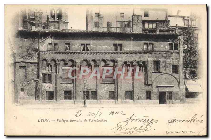 CPA Lyon Vestiges Romains de L'Archeveche