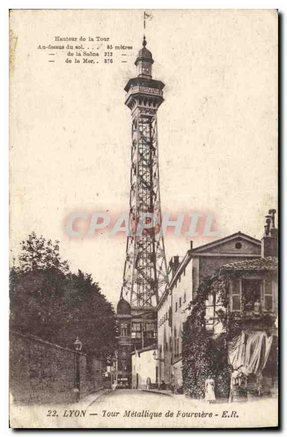 CPA Lyon Tour Metallique de Fourviere