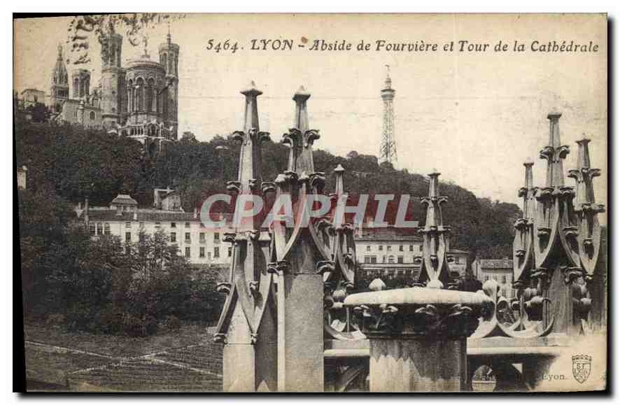 CPA Lyon Abside de Fourviere et Tour de la Cathedrale