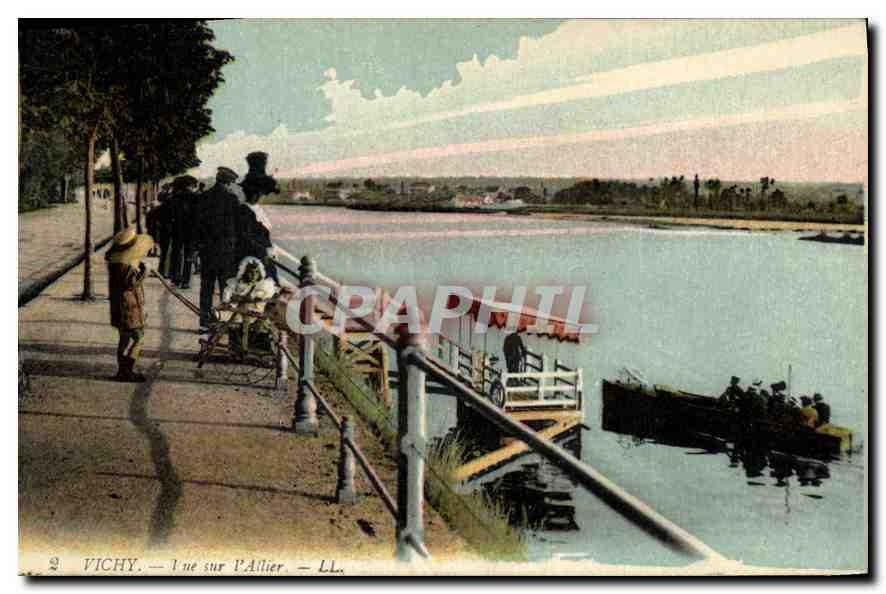 CPA Vichy Vue sur l'Allier