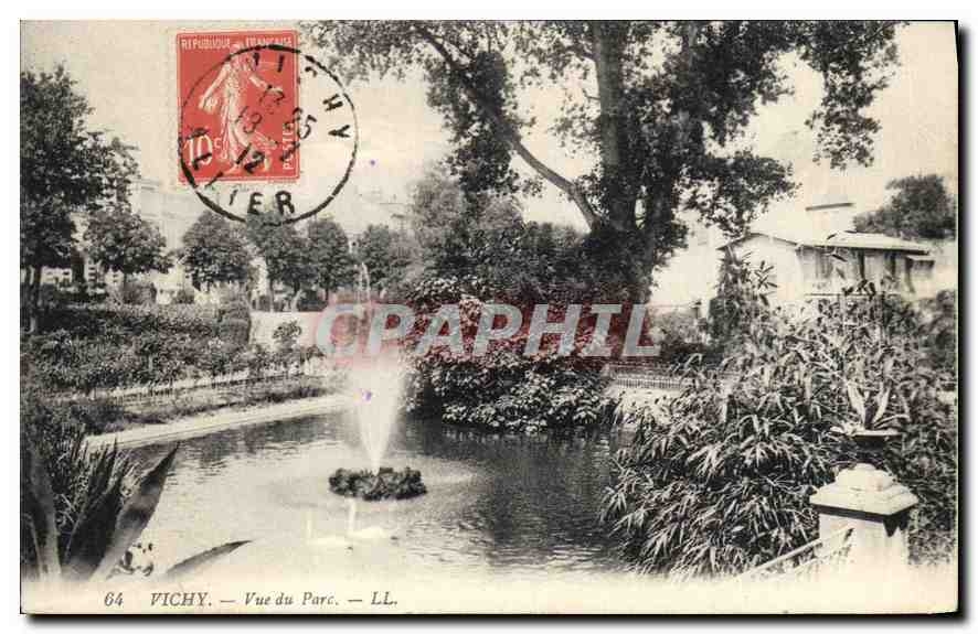 CPA Vichy Vue du Parc