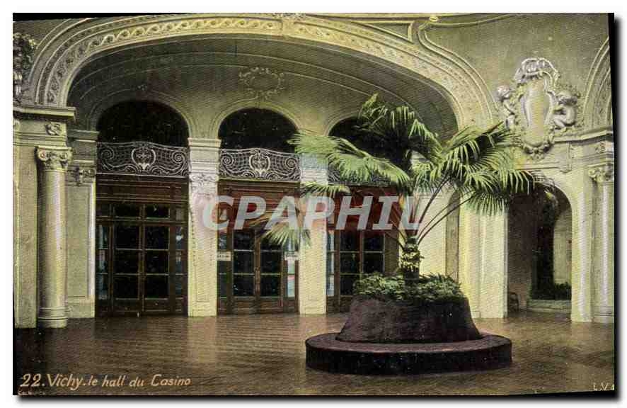 CPA Vichy Le hall du Casino