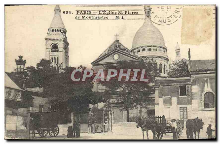 CPA Paris L'Eglise St Pierre de Montmartre