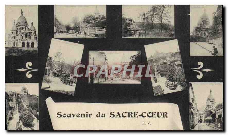 CPA Souvenir du Sacre Coeur