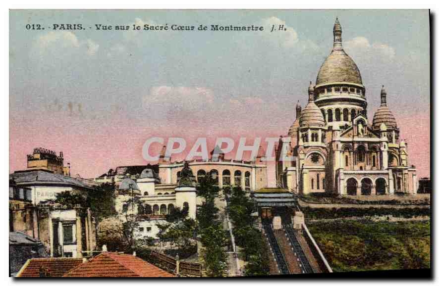 CPA Paris Vue sur le Sacre Coeur de Montmartre