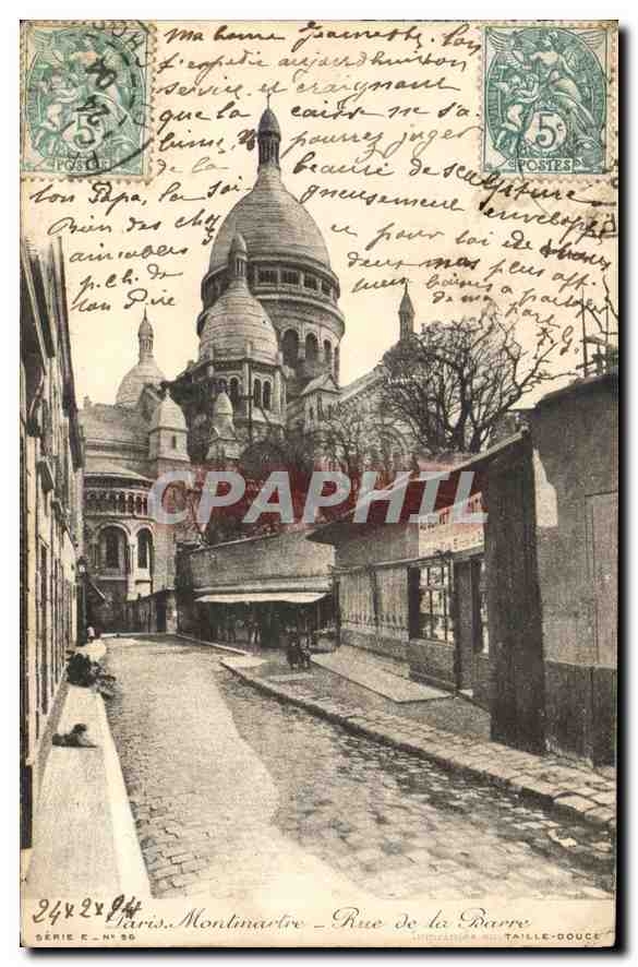 CPA Paris Montmartre  Rue de la Barre