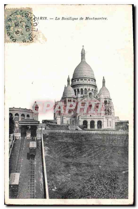 CPA Paris La Basilique de Montmartre