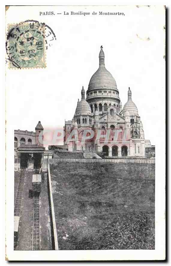 CPA Paris La Basilique de Montmartre