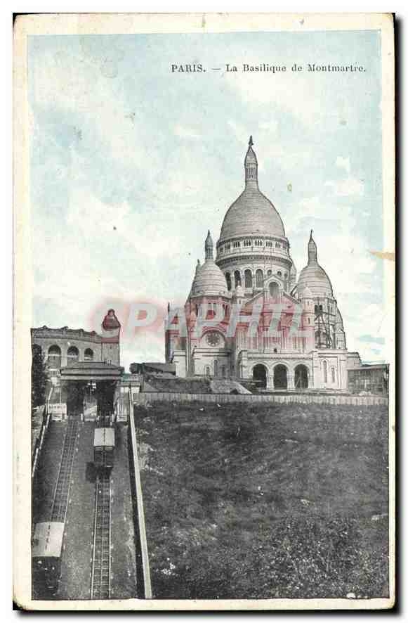 CPA Paris La Basilique de Montmartre