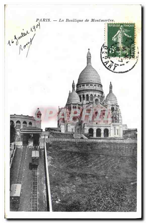 CPA Paris La Basilique de Montmartre
