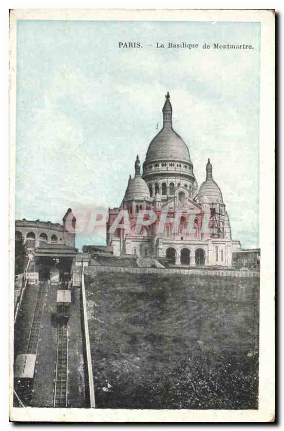 CPA Paris La Basilique de Montmartre