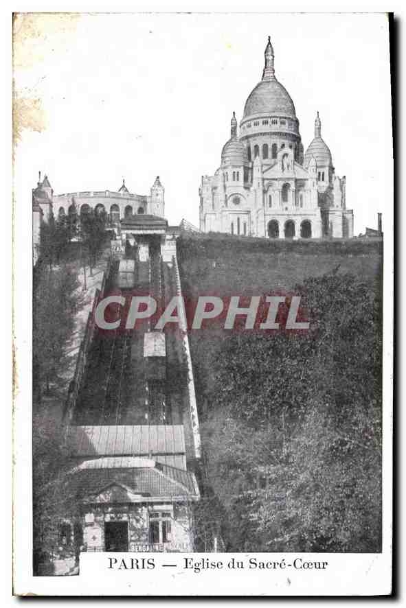 CPA Paris Eglise Sacre Coeur