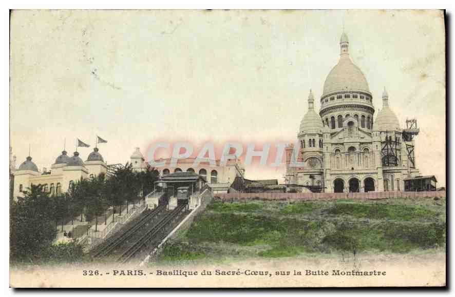 CPA Paris Basilique du Sacre Coeur sur la Butte Montmartre