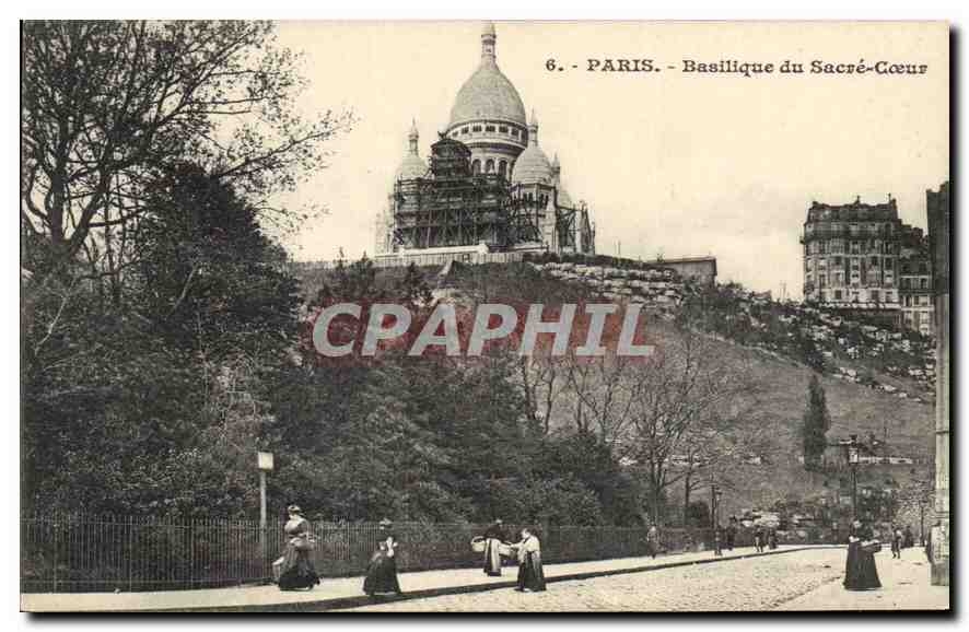 CPA Paris Basilique du Sacre Coeur