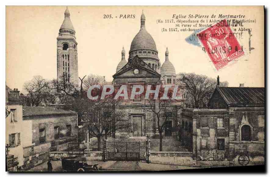 CPA Paris Eglise St Pierre de Montmartre