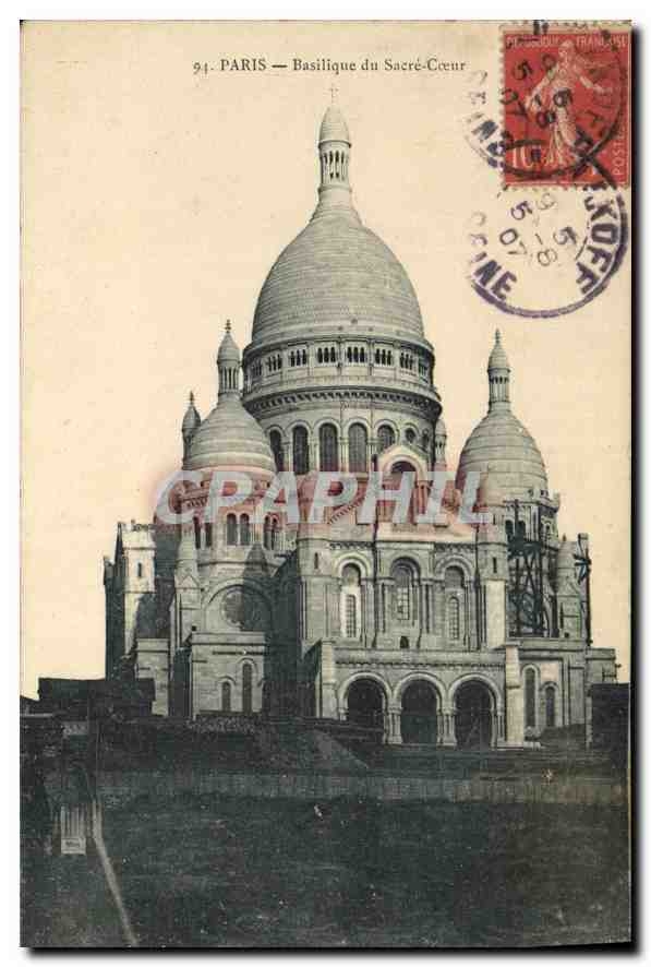 CPA Paris Basilique du Sacre Coeur