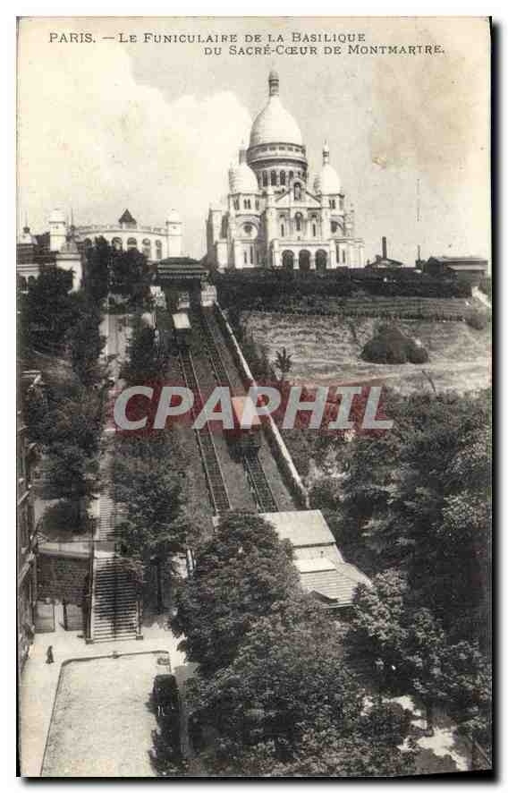CPA Paris Le Funiculaire de la Basilique du Sacre Coeur de Montmartre