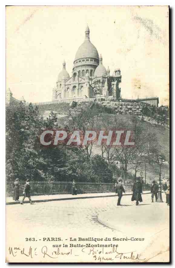 CPA Paris Basilique du Sacre Coeur sur la Butte Montmartre