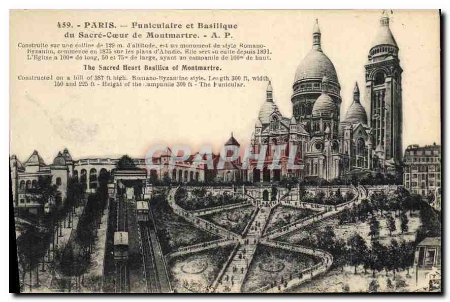 CPA Paris Le Funiculaire de la Basilique du Sacre Coeur de Montmartre