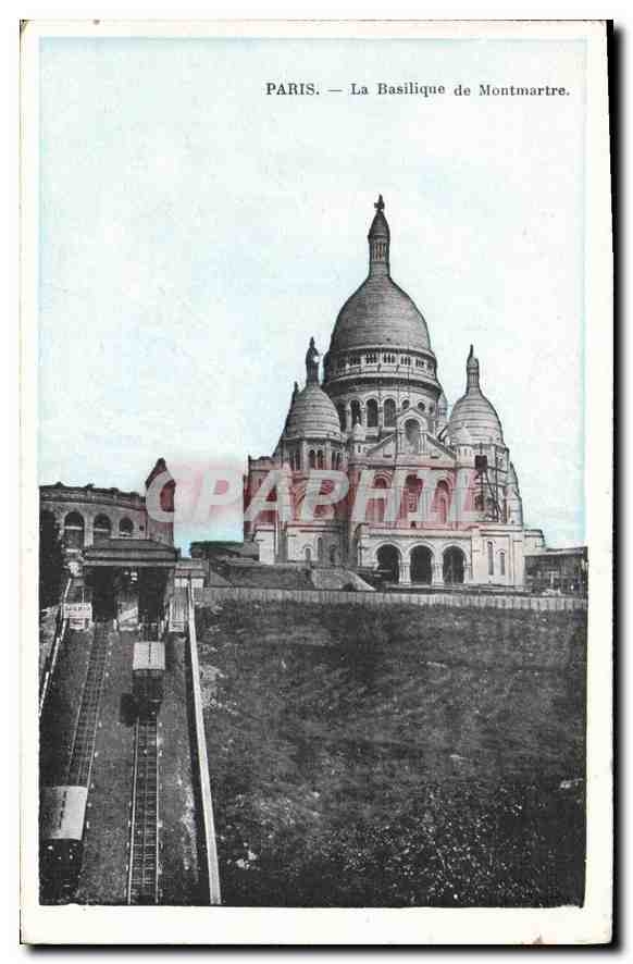 CPA Paris la Basilique de Montmartre