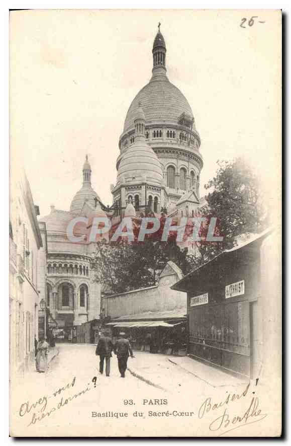 CPA Paris Basilique du Sacre Coeur