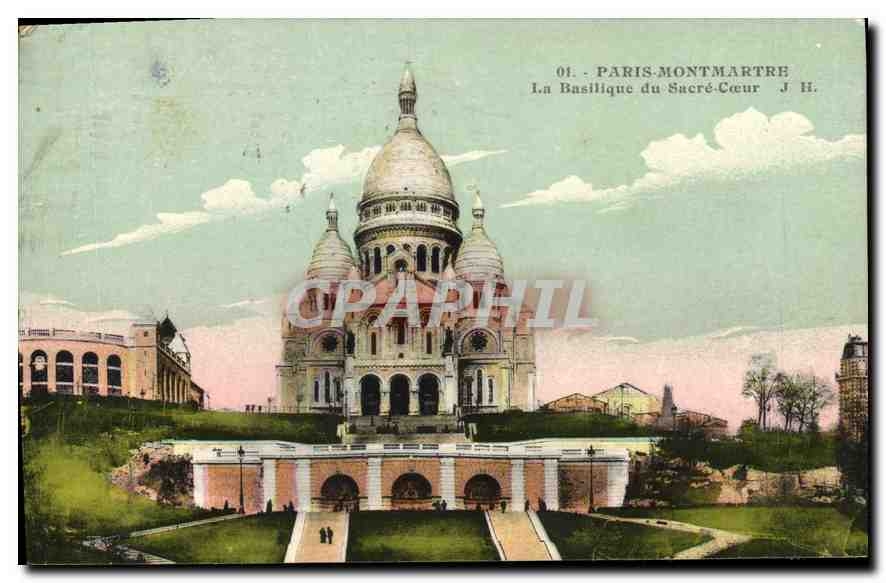 CPA Paris Montmartre La Basilique du Sacre Coeur