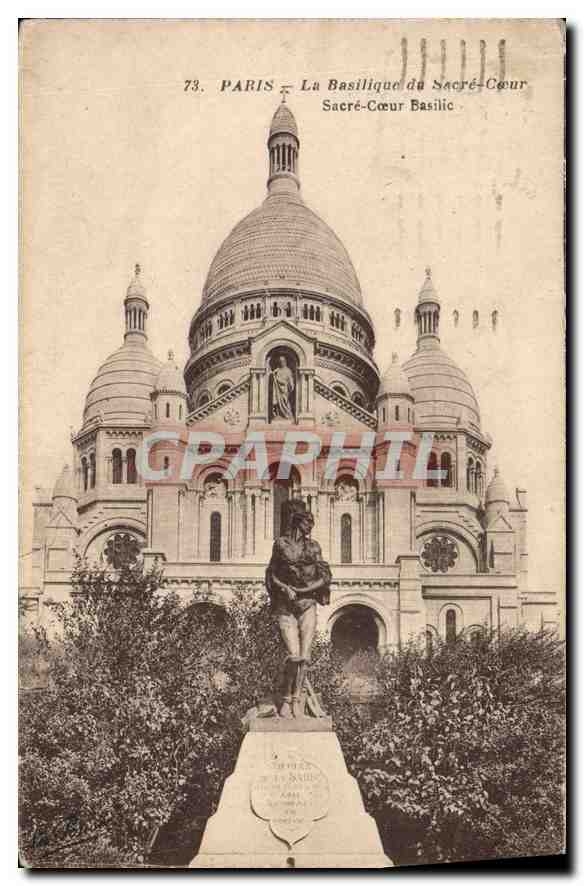 CPA Montmartre Basilique du Sacre Coeur