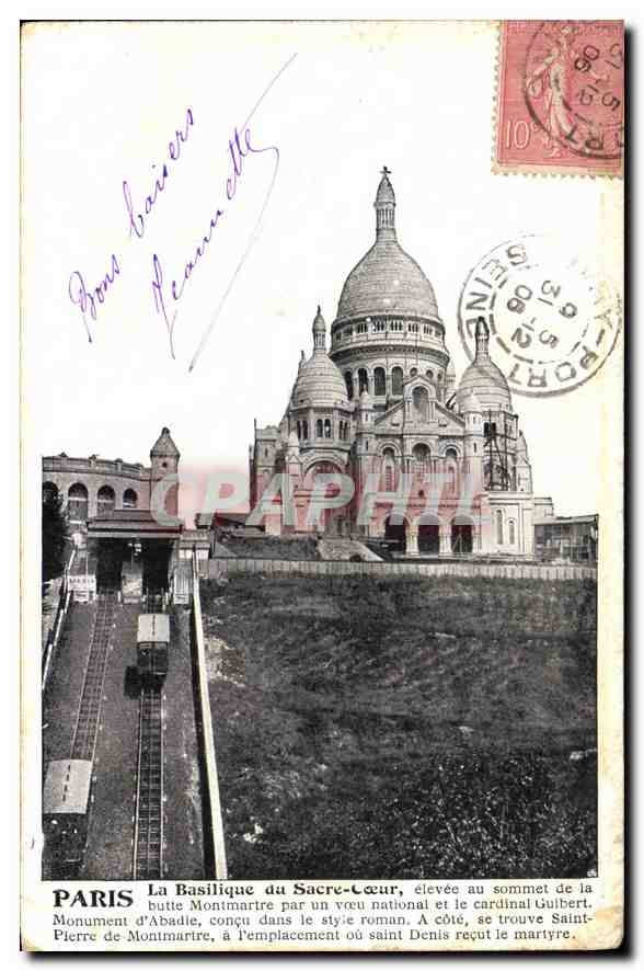 CPA Paris la Basilique du Sacre Coeur