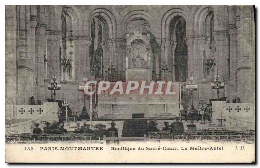 CPA Paris Montmartre La Basilique du Sacre Coeur Le Maitre Autel