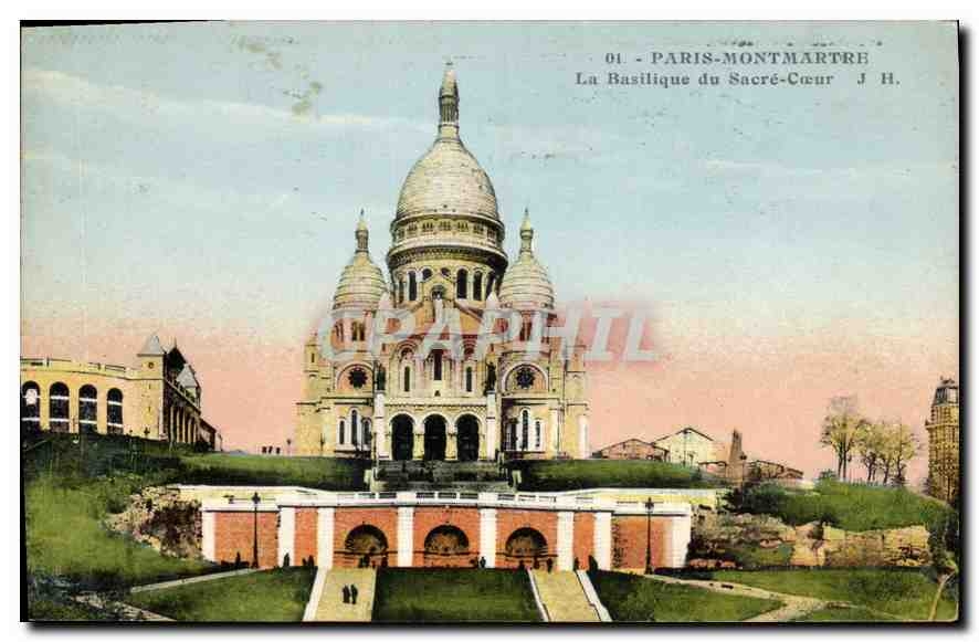 CPA Paris Montmartre La Basilique du Sacre Coeur