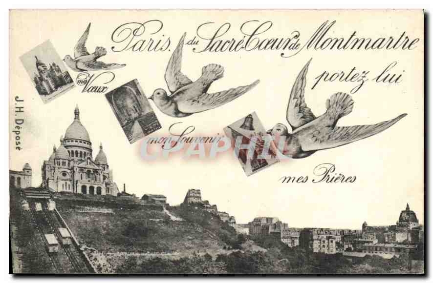 CPA Paris le Sacre Coeur de Montmartre