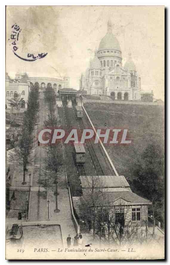 CPA Paris le Funiculaire du Sacre Coeur