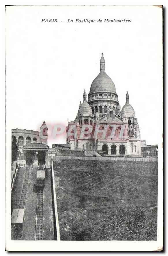CPA Paris La Basilique de Montmartre