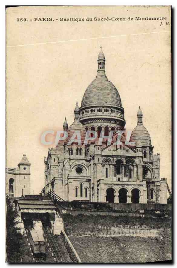 CPA Paris Basilique du Sacre Coeur de Montmartre