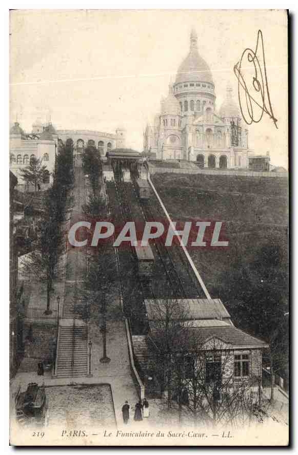CPA Paris le Funiculaire du Sacre Coeur