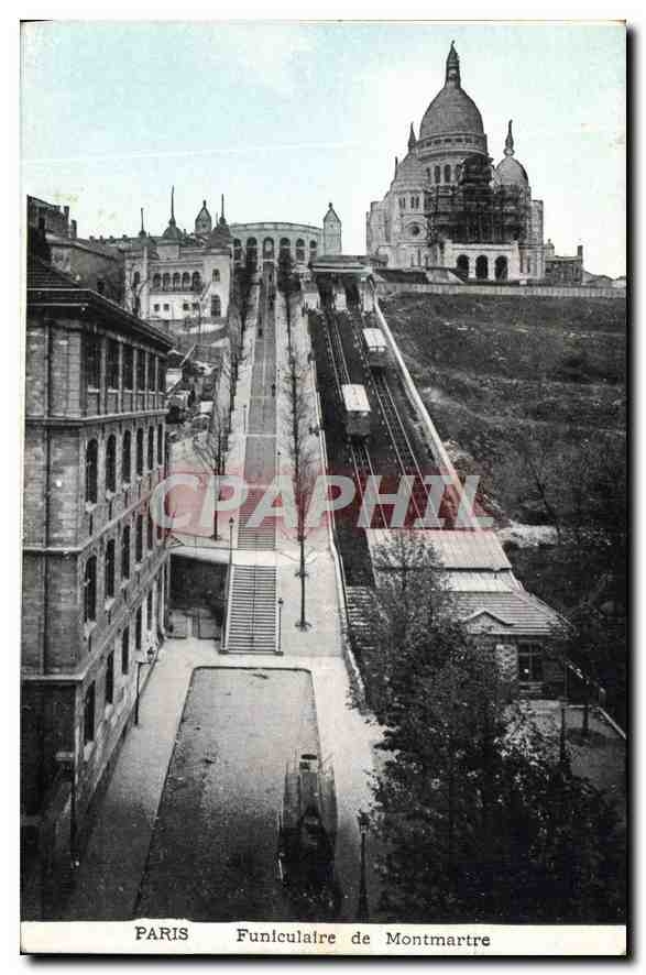 CPA Paris Funiculaire de Montmartr