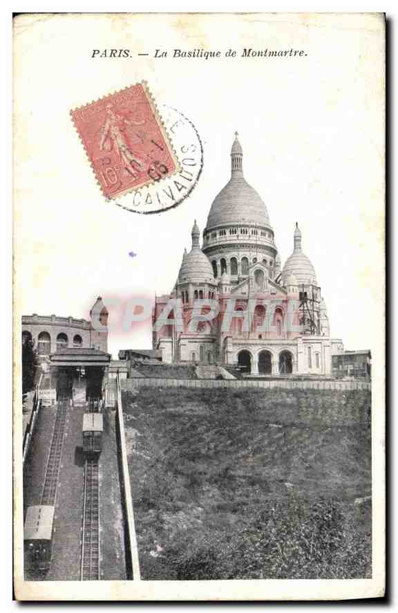 CPA Paris la Basilique de Montmartre